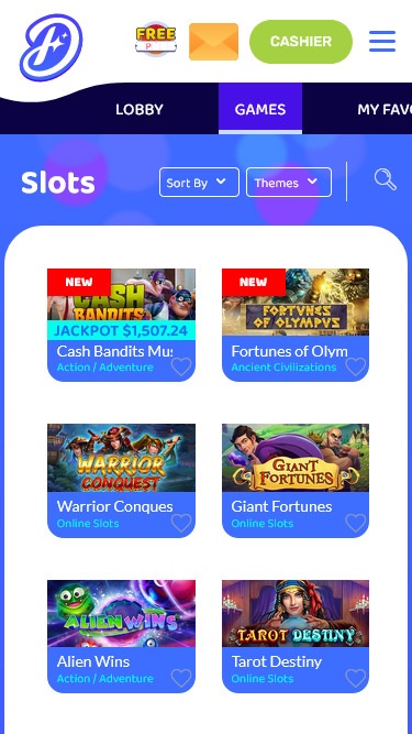 Dreams Casino mobile screenshot